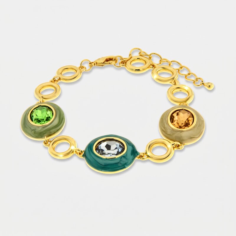 Bracciale in Metallo con cristalli colorati Amo Venezia
