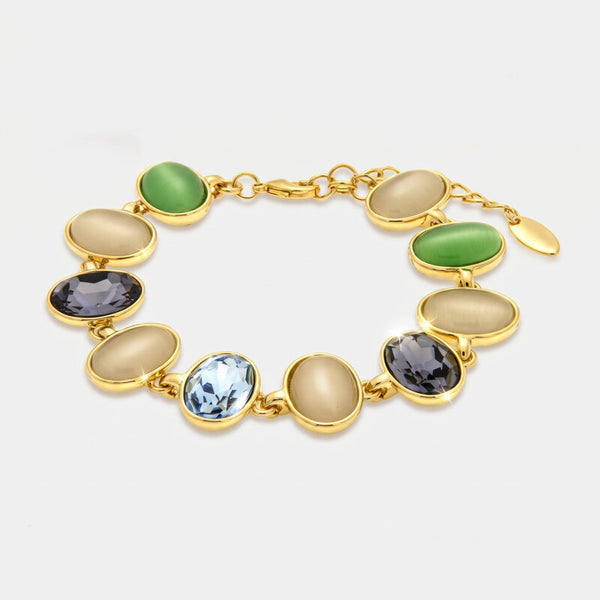 Bracciale in Metallo con cristalli ovali Amo Venezia
