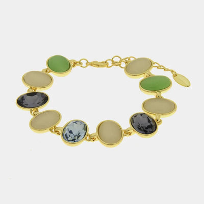 Bracciale in Metallo con cristalli ovali Amo Venezia