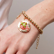 Bracciale in Metallo con scritta Sicily e Fico