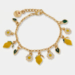 Bracciale con limoni e margherite siciliane | gioielleria sicilia | BYSIMON
