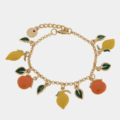 Bracciale con limoni arance e foglie | gioielleria sicilia | BYSIMON