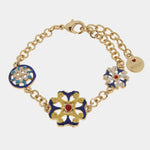 Bracciale in Metallo con maioliche siciliane SICILY - gioiello BySimon