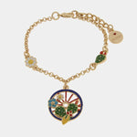 Bracciale in Metallo con ciondoli ruota di carro e limoni SICILY - gioiello BySimon