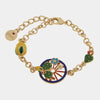 Bracciale in Metallo con ciondoli siciliani