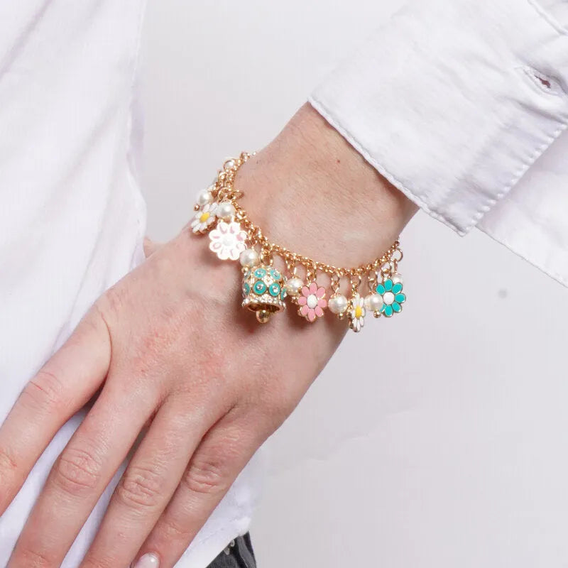 Bracciale in Metallo campanella e margherite CAPRI - gioiello BySimon