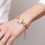 Bracciale in Metallo con stelle marine smaltate e pietre BYS - gioiello BySimon