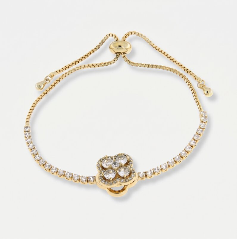 Bracciale in Metallo Bracciale Quadrifoglio Oro - BYSIMON gioielli