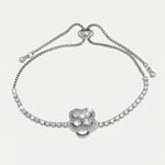Bracciale in Metallo Quadrifoglio Argento - BYSIMON gioielli