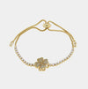 Bracciale in Metallo Quadrifoglio Oro