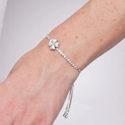 Bracciale in Metallo Quadrifoglio Argento Piccolo