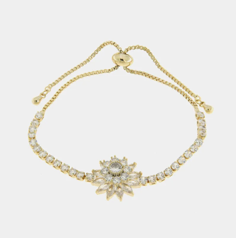 Bracciale in Metallo Girasole Oro BYS - gioiello BySimon