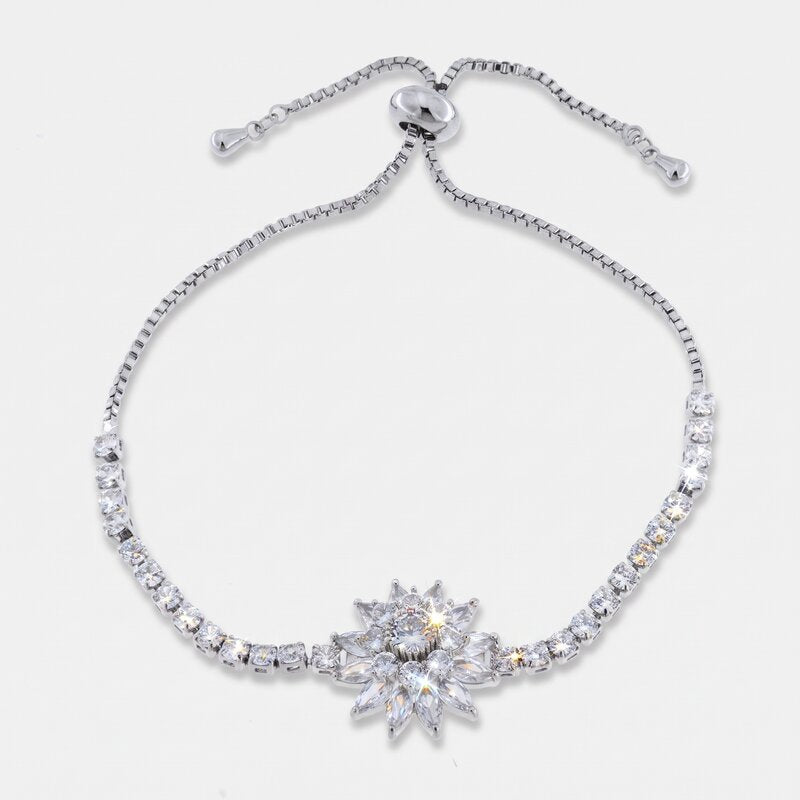 Bracciale in Metallo Fiore Argento BYS - gioiello BySimon