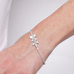 Bracciale in Metallo Farfalla Cristalli Bianchi BYS - gioiello BySimon