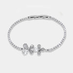 Bracciale in Metallo Farfalla Cristalli Bianchi BYS - gioiello BySimon