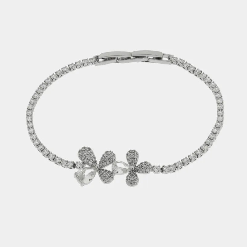 Bracciale in Metallo Farfalla Cristalli Bianchi BYS - gioiello BySimon
