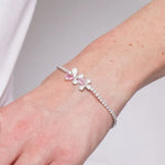 Bracciale in Metallo Farfalla Cristallo Rosa BYS - gioiello BySimon