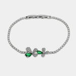 Bracciale in Metallo Farfalla Cristallo Verde BYS - gioiello BySimon