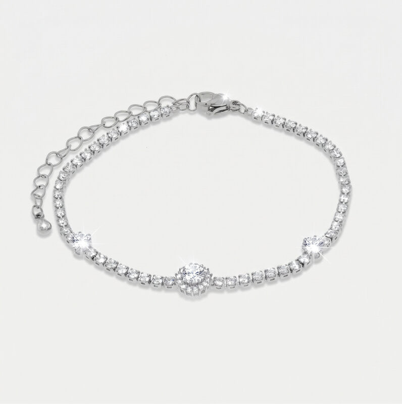 Bracciale in Metallo Cristallo Tondo Piccolo BYS - gioiello BySimon