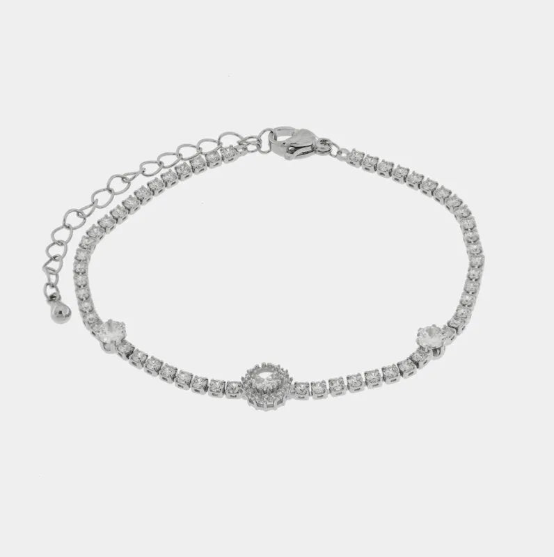 Bracciale in Metallo Cristallo Tondo Piccolo BYS - gioiello BySimon