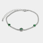 Bracciale in Metallo Cristalli Verdi BYS - gioiello BySimon