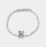 Bracciale in Metallo Orsetto Cristalli - BYSIMON gioielli