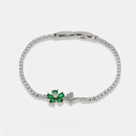 Bracciale in Metallo Quadrifoglio Verde Piccolo - BYSIMON gioielli