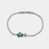 Bracciale in Metallo Quadrifoglio Verde Piccolo