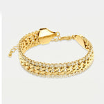 Bracciale in Metallo Doppia Catena Oro BYS - gioiello BySimon