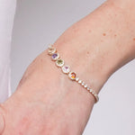 Bracciale in Metallo Cristalli Tondi Colorati BYS - gioiello BySimon
