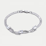 Bracciale in Metallo Cristalli Rettangolari - BYSIMON gioielli