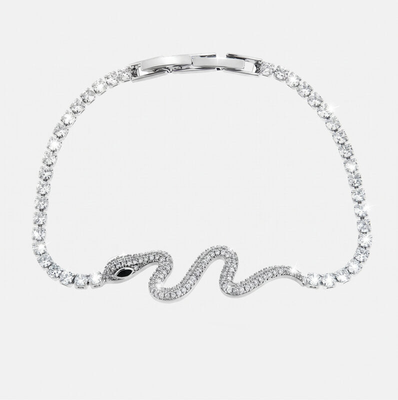 Bracciale in Metallo Serpente Argento - BYSIMON gioielli