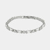 Bracciale in Metallo Cristalli Bianchi
