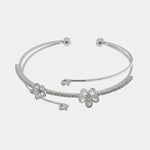Bracciale in Metallo Rigido Fiori Piccoli BYS - gioiello BySimon