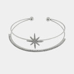 Bracciale in Metallo Rigido Stella Cristalli BYS - gioiello BySimon