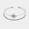 Bracciale in Metallo Rigido Stella Cristalli