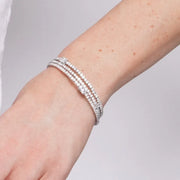 Bracciale in Metallo Multigiro Cristalli