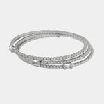 Bracciale in Metallo Multigiro Cristalli BYS - gioiello BySimon