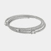 Bracciale in Metallo Multigiro Cristalli