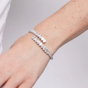 Bracciale in Metallo Multigiro Tre File