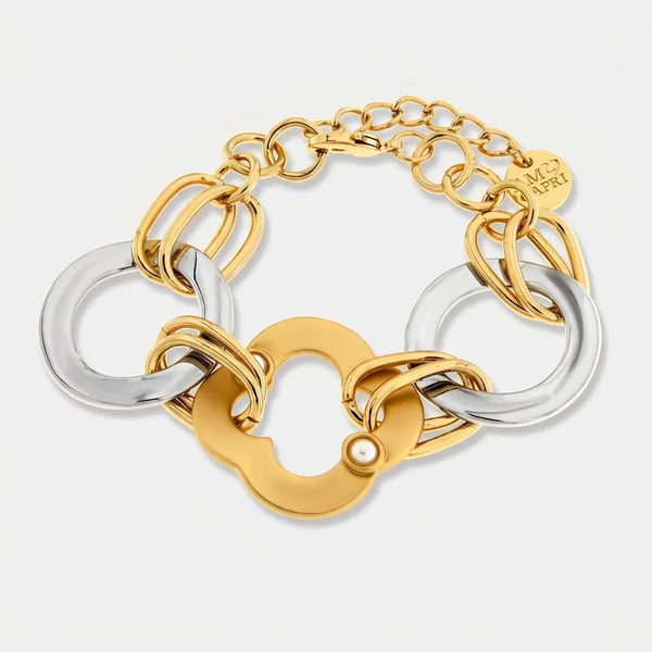 Bracciale in Metallo a maglie intrecciate