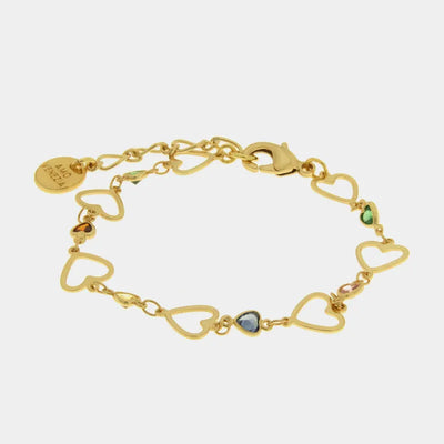Bracciale in Metallo con cuori forati