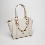 Set coordinato - Accessorio borsa in Metallo campanella bianca Capri e cuori