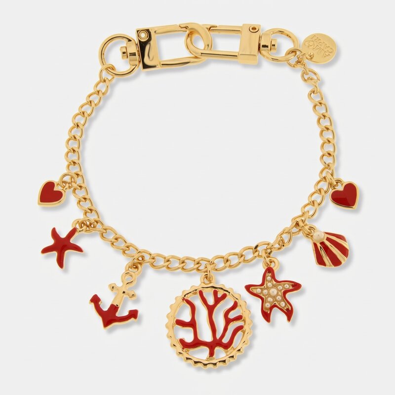 Accessorio borsa con coralli stelle marine e conchiglie | gioielli conchiglia mare | BYSIMON