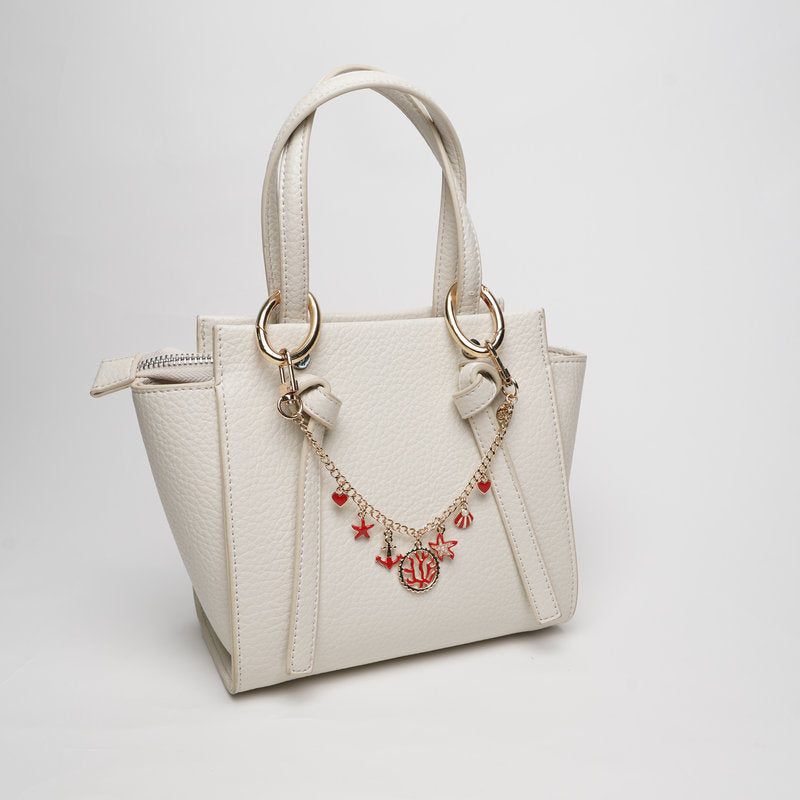 Set coordinato - Accessorio borsa in Metallo coralli, ancora, stelle marine, conchiglie e cuori