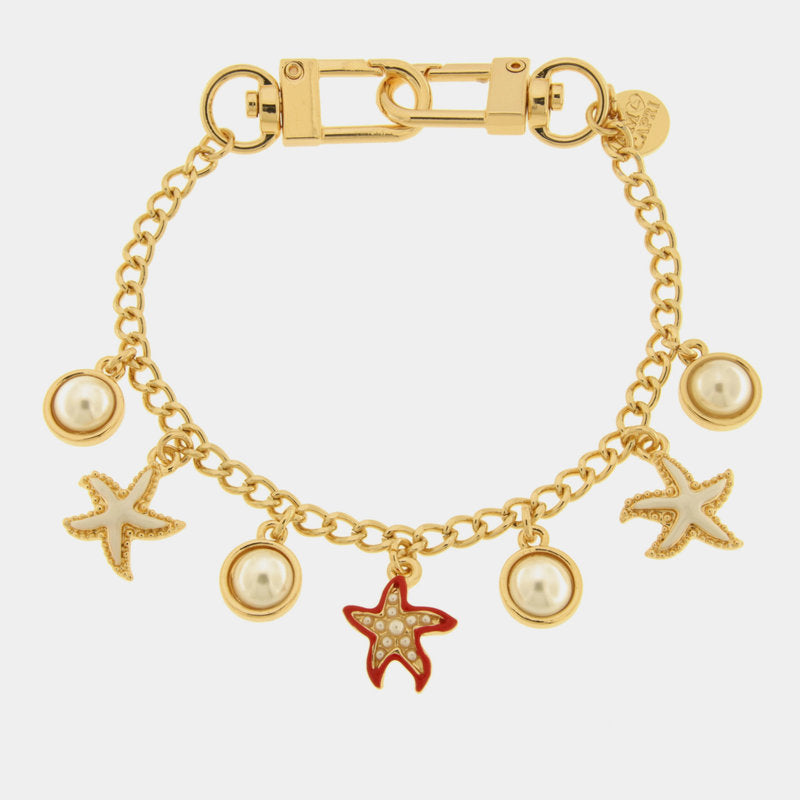 Accessorio borsa in Metallo stelle marine e perle