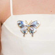 Spilla in Metallo farfalla colorata con calamita - BYSIMON gioielli