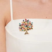 Spilla in Metallo albero della vita con calamita - BYSIMON gioielli