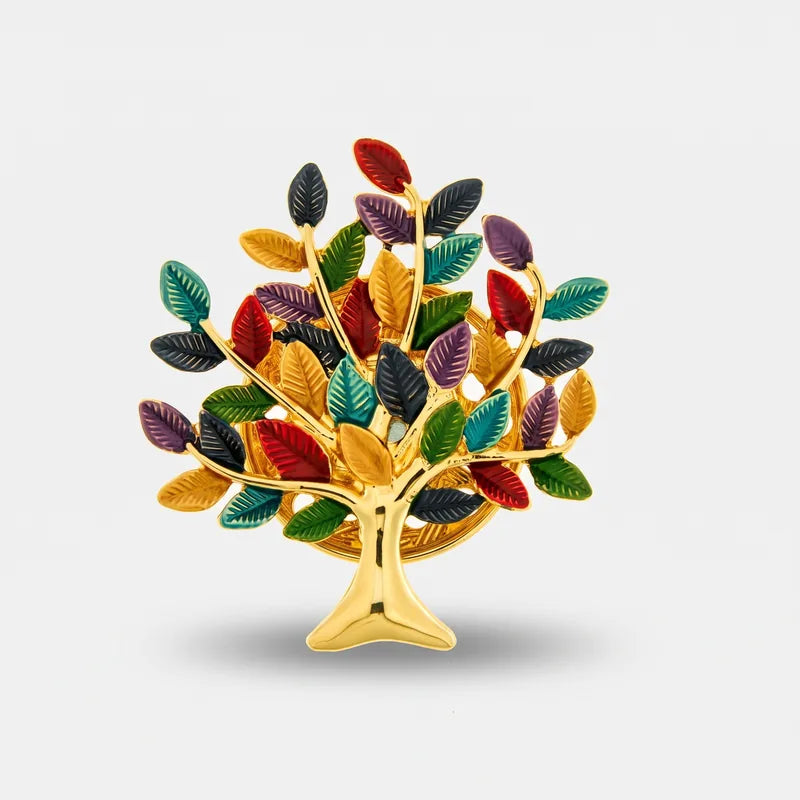 Spilla in Metallo albero della vita con calamita - BYSIMON gioielli