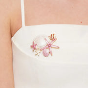 Spilla in Metallo stelle marine con calamita - BYSIMON gioielli